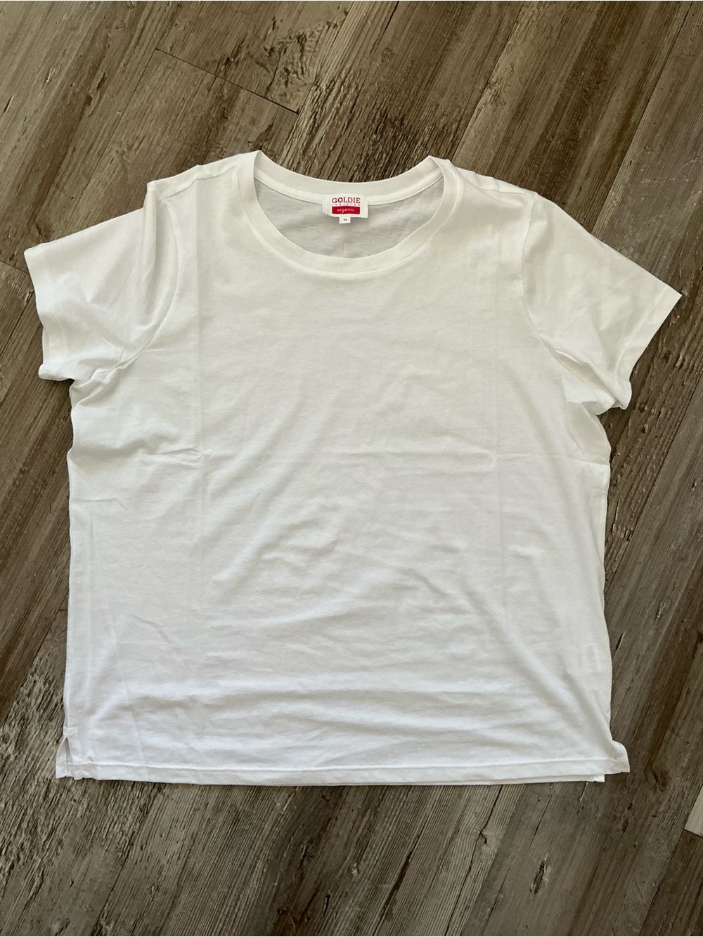 Goldie White Organic Pima Cotton Tee